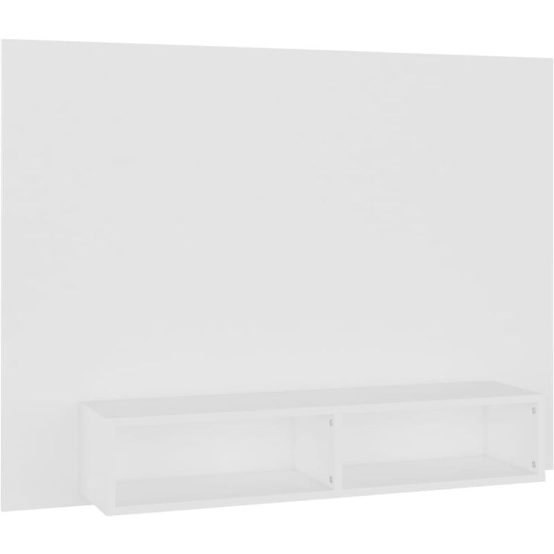 

Mueble de TV de pared aglomerado blanco 120x23,5x90 cm - Blanco - Vidaxl