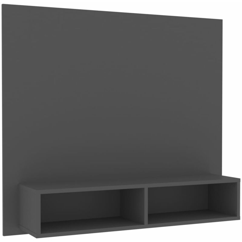 

Mueble de TV de pared aglomerado gris 102x23,5x90 cm - Gris - Vidaxl