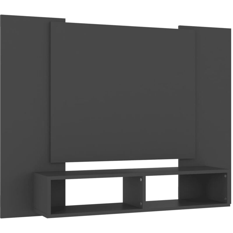 

vidaXL Mueble de TV de pared aglomerado gris 120x23,5x90 cm - Gris