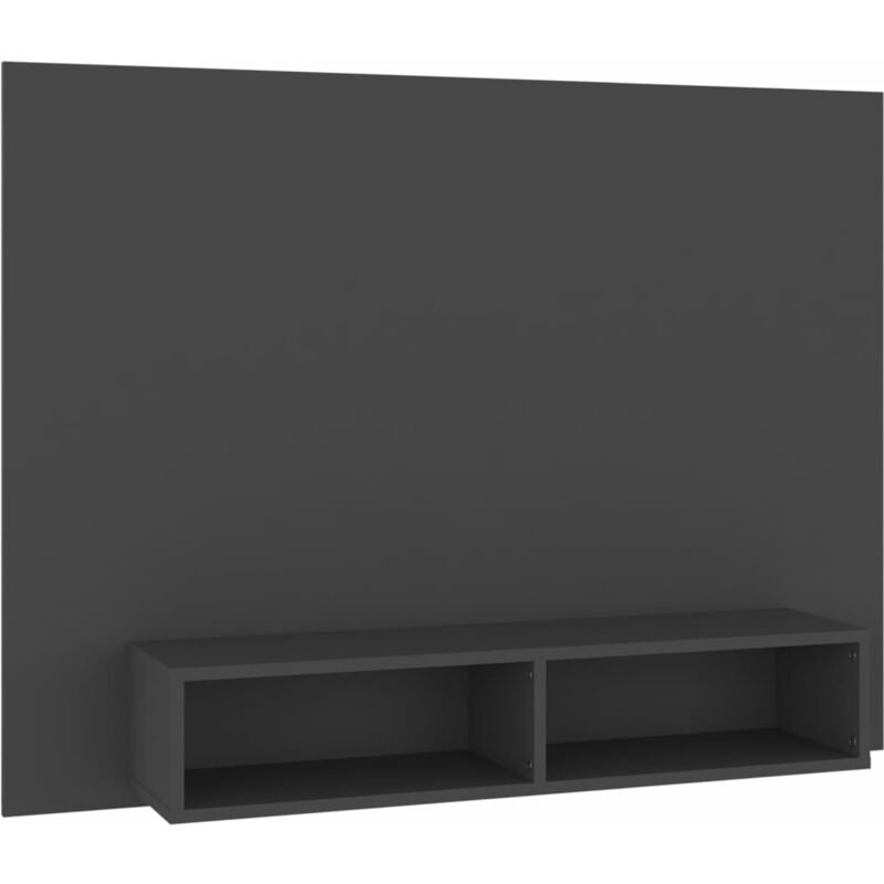 

Mueble de TV de pared aglomerado gris 120x23,5x90 cm - Gris - Vidaxl