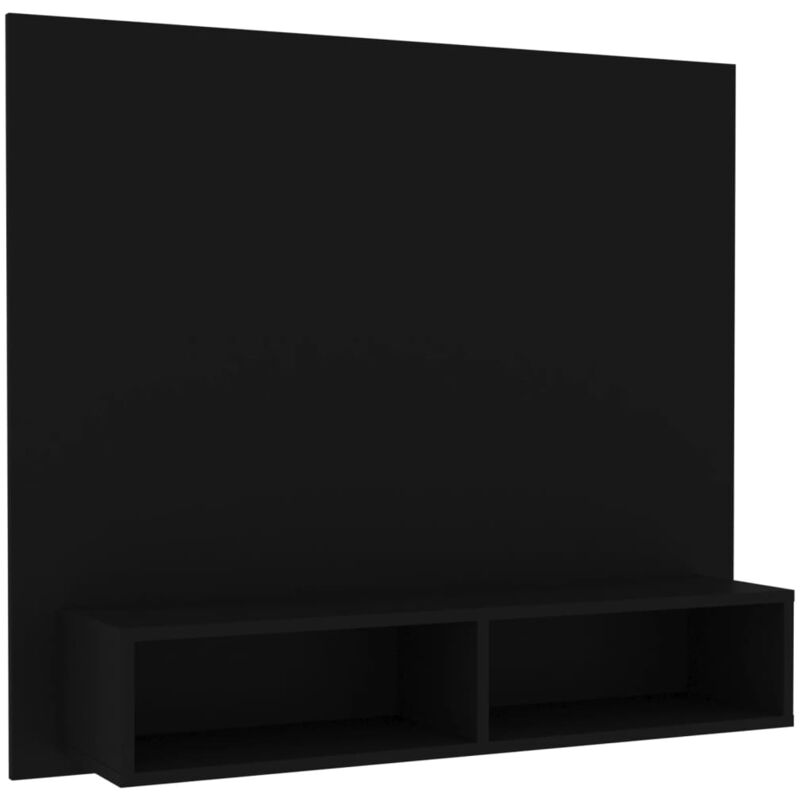 

Mueble de TV de pared aglomerado negro 102x23,5x90 cm - Negro - Vidaxl