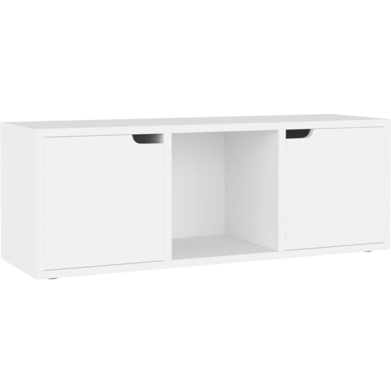 

Mueble para televisión aglomerado blanco 88,5x27x5x30,5 cm - Blanco - Vidaxl