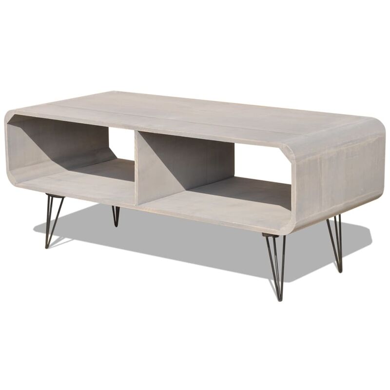 

vidaXL Mueble para Televisión Mesa de Madera 90x39x38.5 cm Gris - Gris