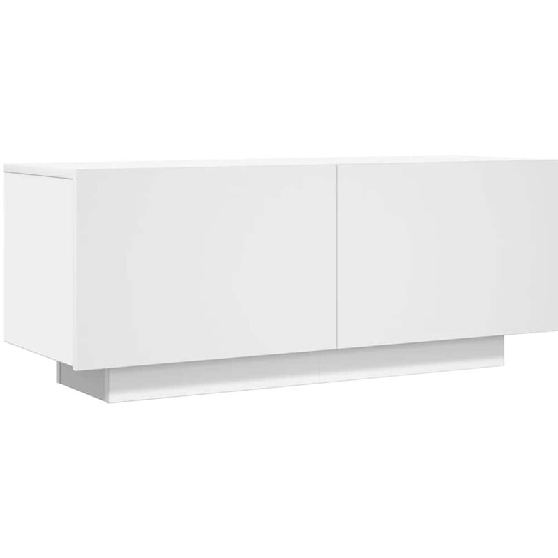 

vidaXL Mueble para TV aglomerado blanco 100x35x40 cm - Blanco