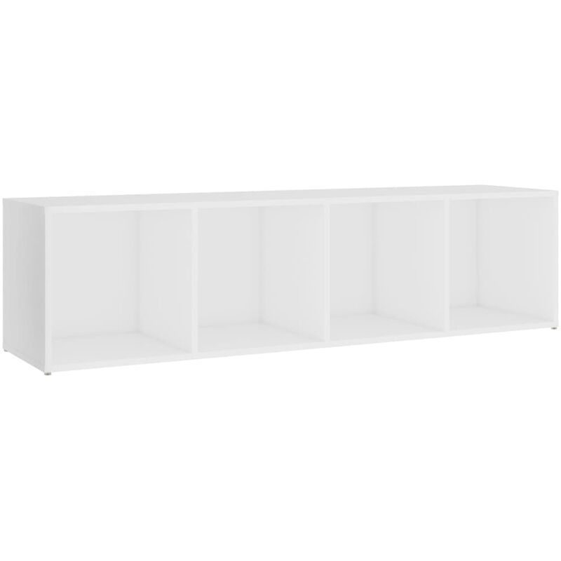 

vidaXL Mueble para TV aglomerado blanco 107x35x37 cm - Blanco