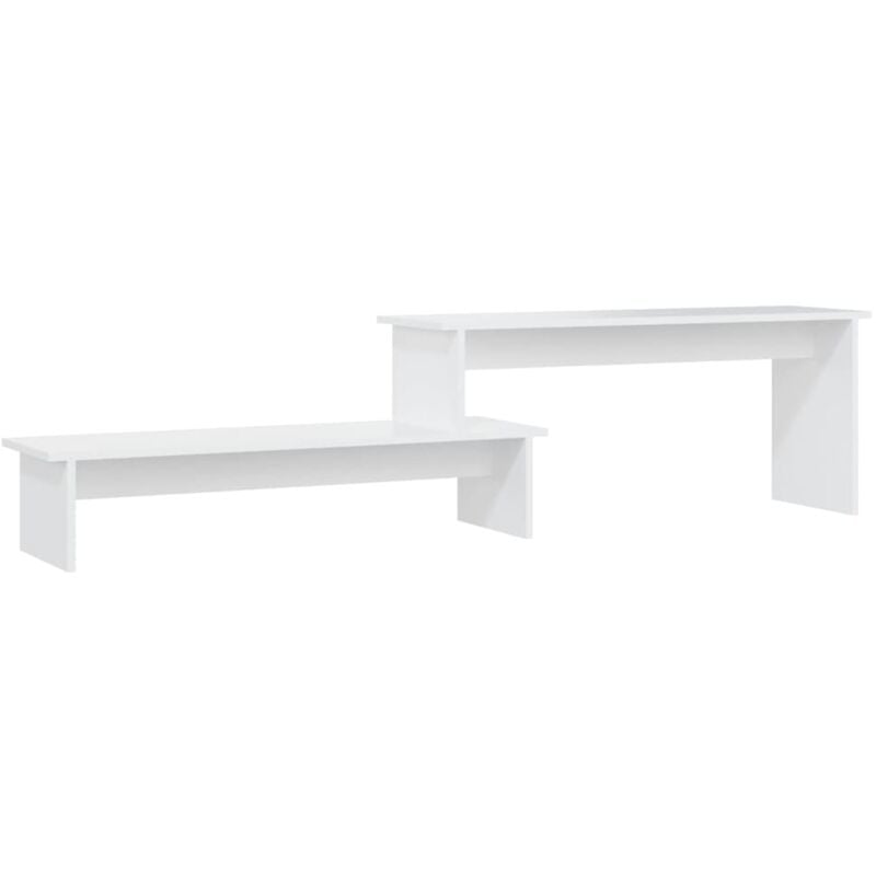 

Mueble para TV aglomerado blanco 180x30x43 cm - Blanco - Vidaxl