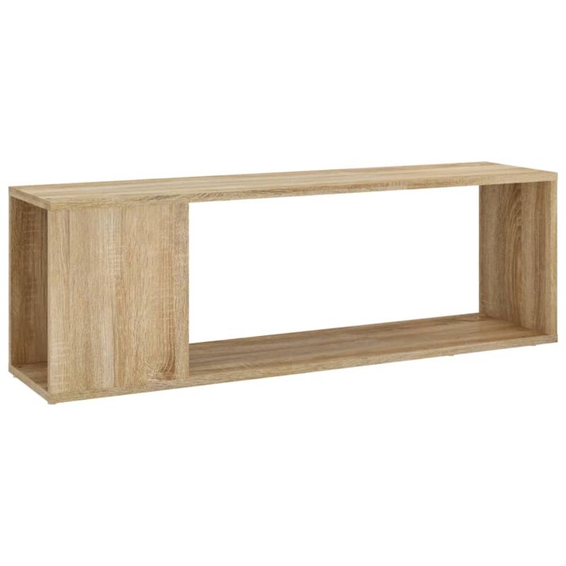 

Mueble para TV aglomerado color roble Sonoma 100x24x32 cm - Marrón - Vidaxl