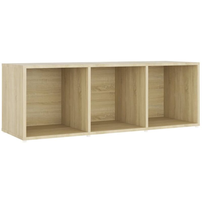 

Mueble para TV aglomerado color roble Sonoma 107x35x37 cm - Marrón - Vidaxl