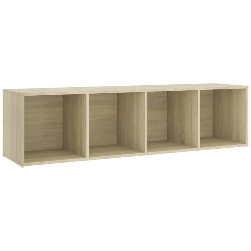 

Mueble para TV aglomerado color roble Sonoma 142,5x35x36,5 cm - Marrón - Vidaxl