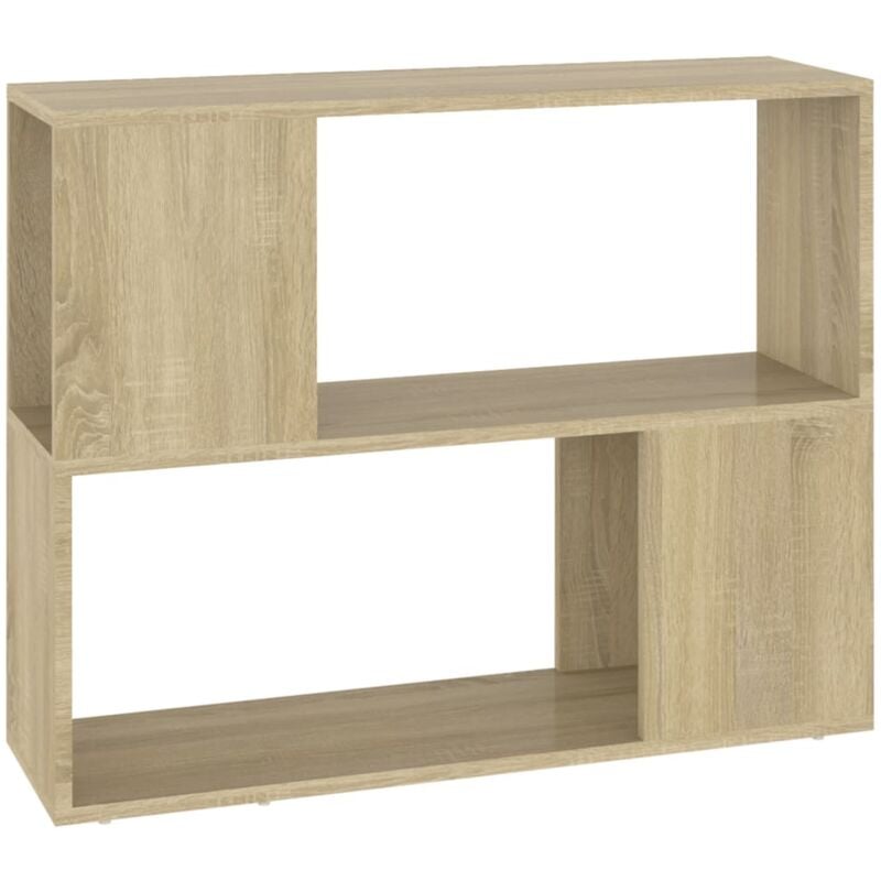 

Mueble para TV aglomerado color roble Sonoma 80x24x63 cm - Marrón - Vidaxl