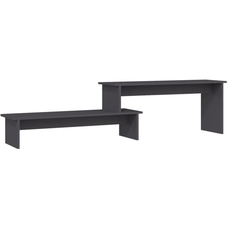 

vidaXL Mueble para TV aglomerado gris 180x30x43 cm - Gris