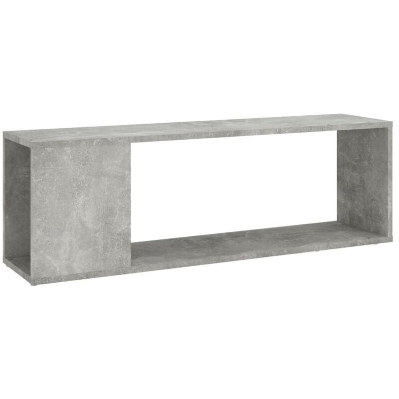 

Mueble para TV aglomerado gris hormigón 100x24x32 cm - Gris - Vidaxl