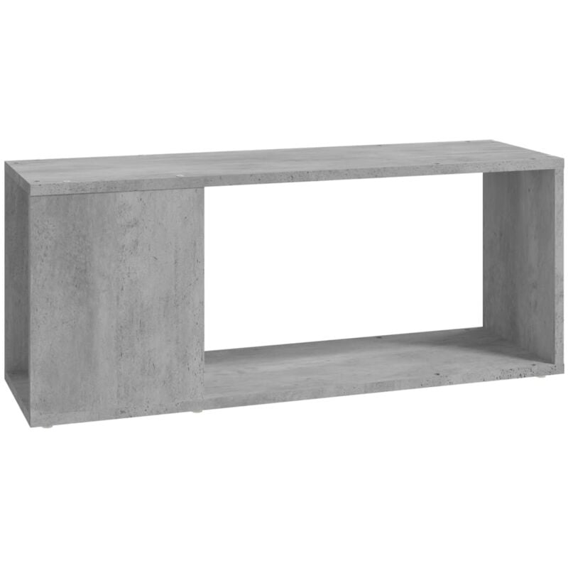 

Mueble para TV aglomerado gris hormigón 80x24x32 cm - Gris - Vidaxl