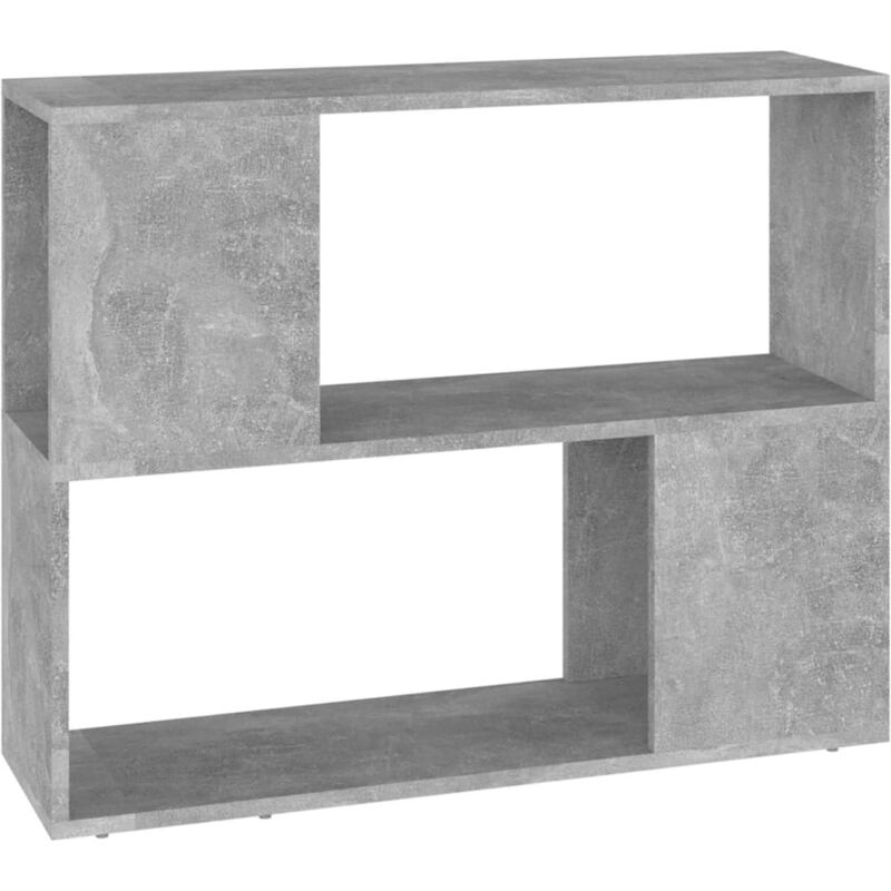 

vidaXL Mueble para TV aglomerado gris hormigón 80x24x63 cm - Gris