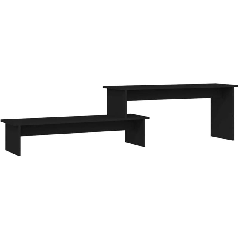 

Mueble para TV aglomerado negro 180x30x43 cm - Negro - Vidaxl