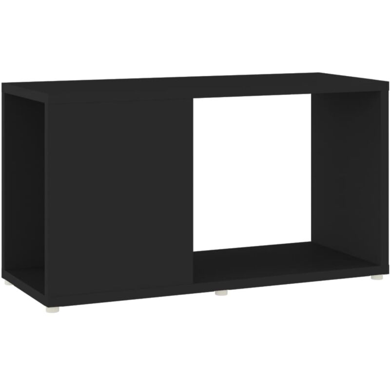 

Mueble para TV aglomerado negro 60x24x32 cm - Negro - Vidaxl