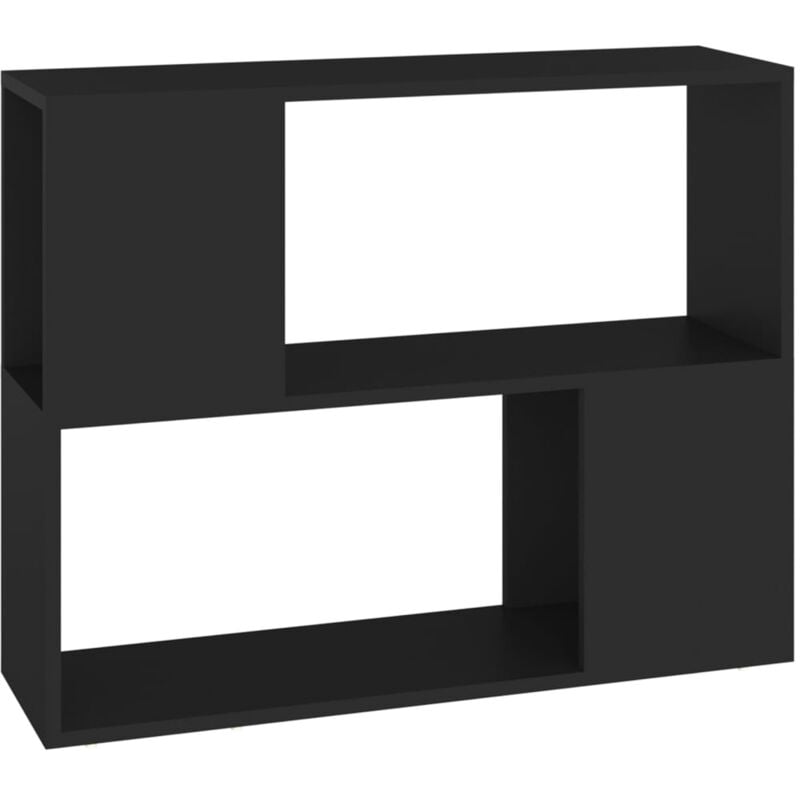 

Mueble para TV aglomerado negro 80x24x63 cm - Negro - Vidaxl