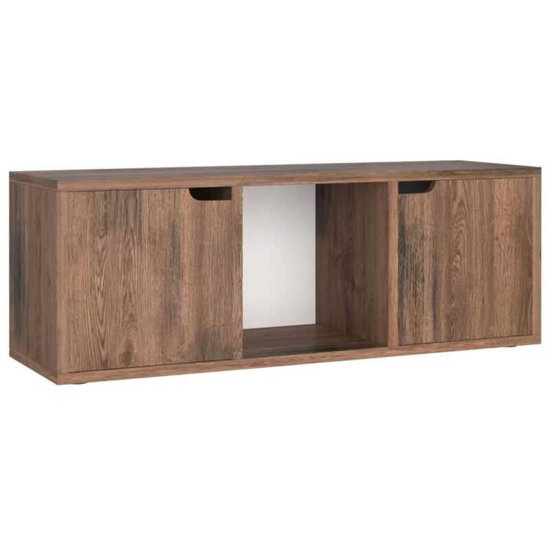 

Mueble para TV aglomerado Roble ahumado 88,5x27x5x30,5 cm - Marrón - Vidaxl
