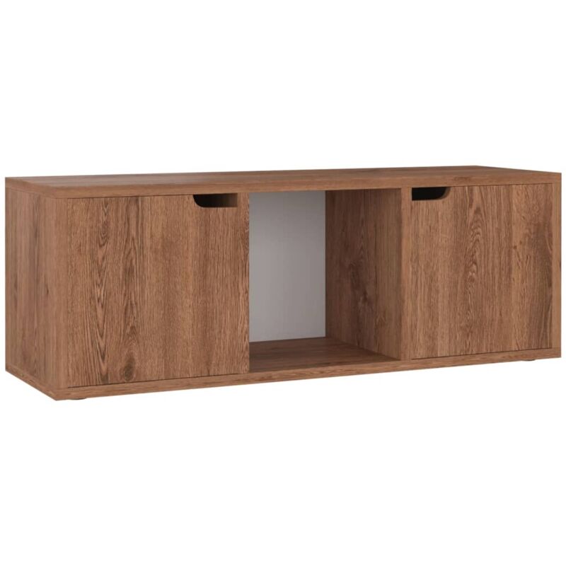 

Mueble para TV aglomerado roble marrón 88,5x27x5x30,5 cm - Marrón - Vidaxl