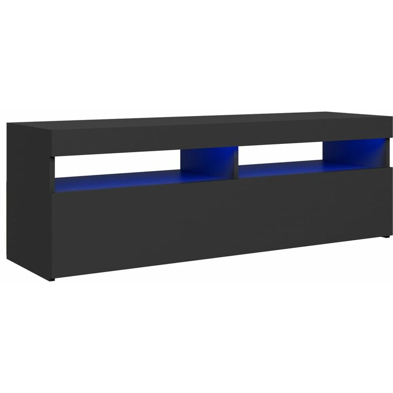 

vidaXL Mueble para TV con luces LED gris 120x35x40 cm - Gris