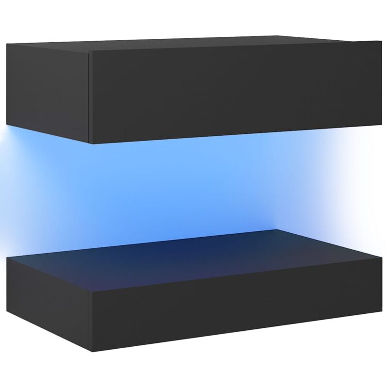 

vidaXL Mueble para TV con luces LED gris 60x35 cm - Gris