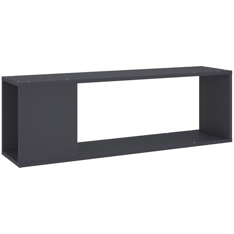 

Mueble para TV de aglomerado gris 100x24x32 cm - Gris - Vidaxl