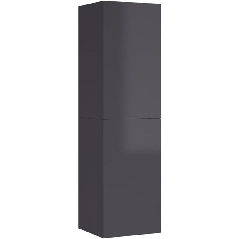 

Mueble para TV de aglomerado gris brillante 30,5x30x110 cm - Gris - Vidaxl