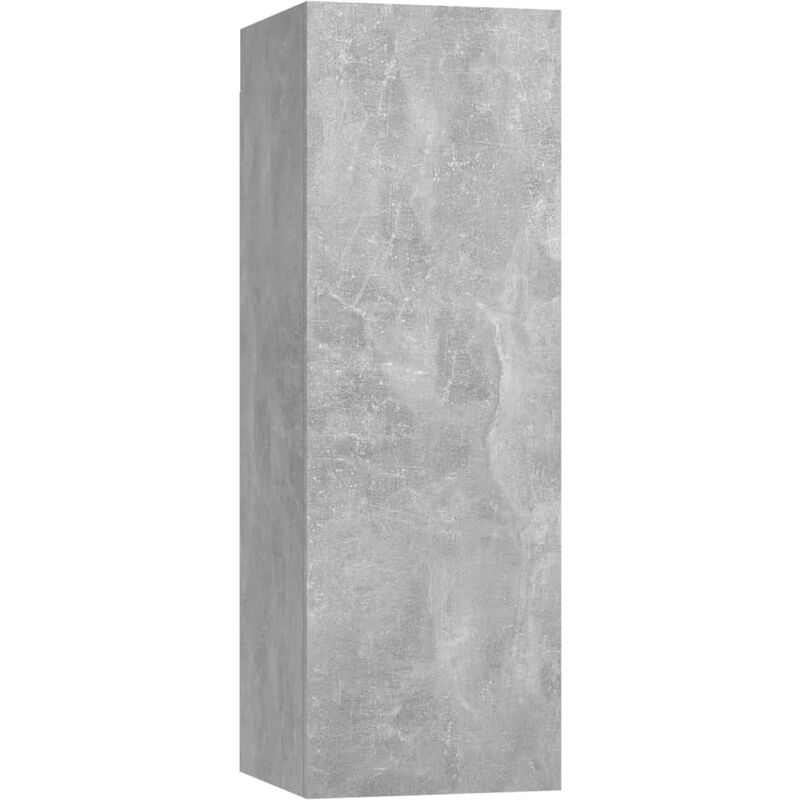 

Mueble para TV de aglomerado gris hormigón 30,5x30x90 cm - Gris - Vidaxl