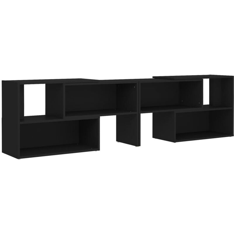 

vidaXL Mueble para TV de aglomerado negro 149x30x52 cm - Negro