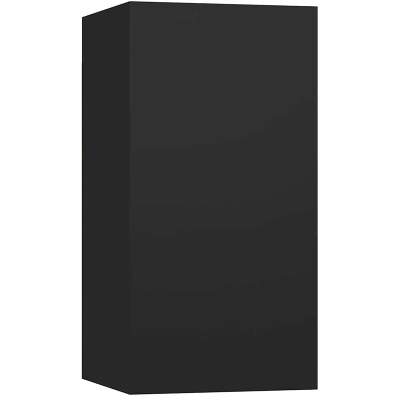 

vidaXL Mueble para TV de aglomerado negro 30,5x30x60 cm - Negro