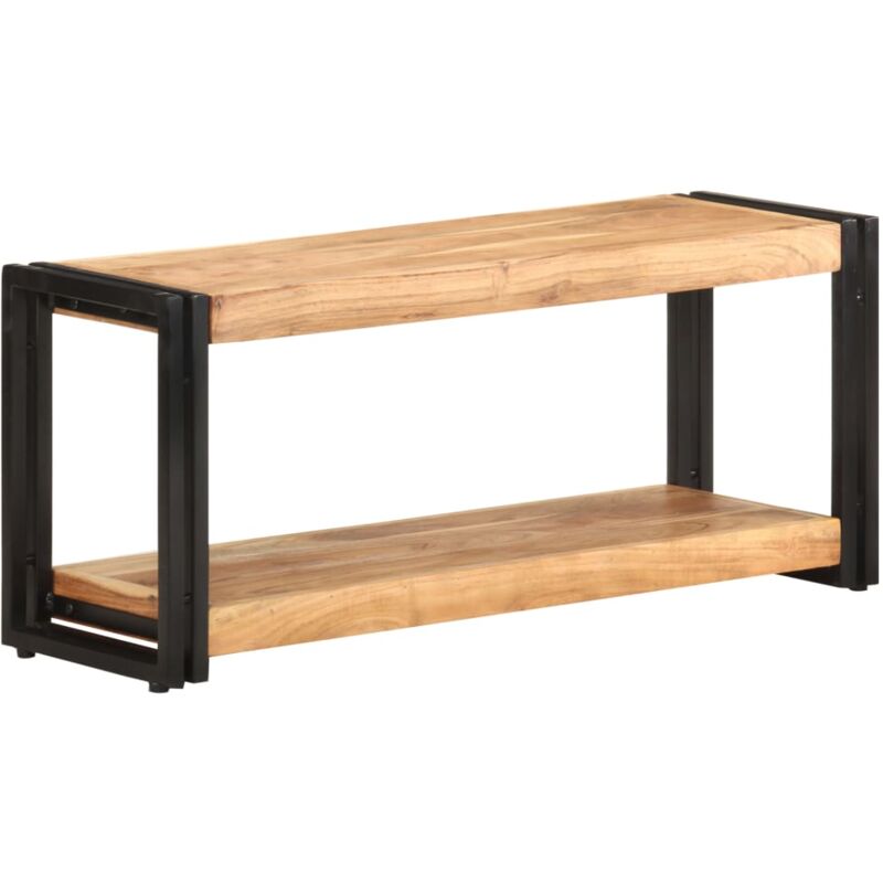 

vidaXL Mueble para TV de madera maciza de acacia 90x30x40 cm - Marrón