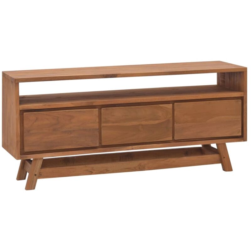 

Mueble para TV de madera maciza de mango 110x30x50 cm - Negro - Vidaxl