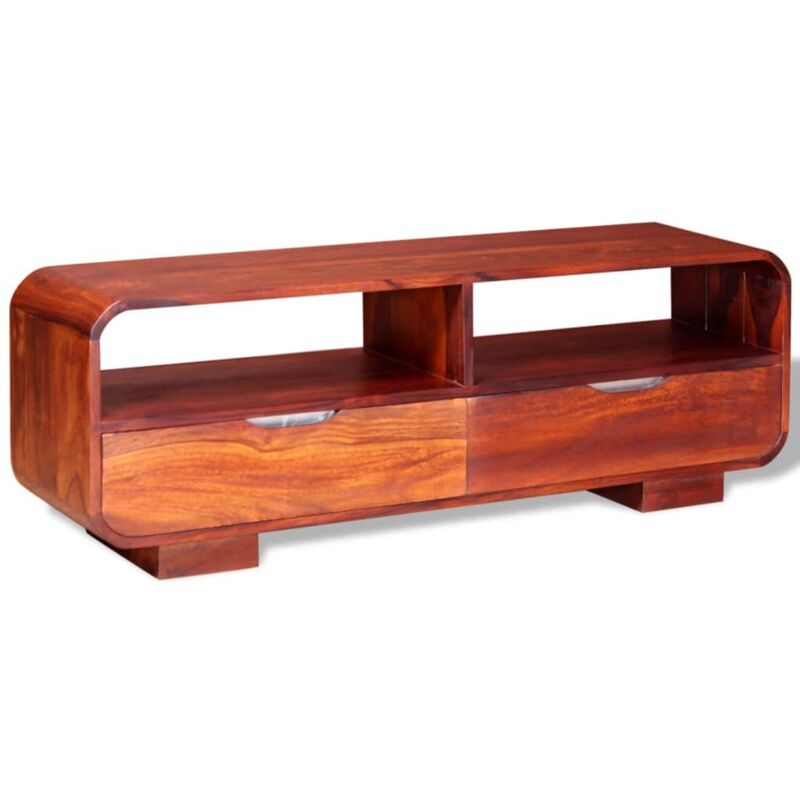 

Mueble para TV de madera maciza de sheesham 116x30x40 cm - Marrón - Vidaxl