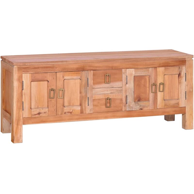 

Madera Maciza de Caoba Mueble para TV 110x30x45 cm Marrón - Marrón - Vidaxl