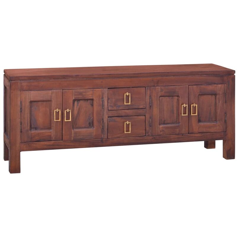 

Madera Maciza de Caoba Mueble para TV 110x30x45 cm Marrón Clásico - Marrón - Vidaxl