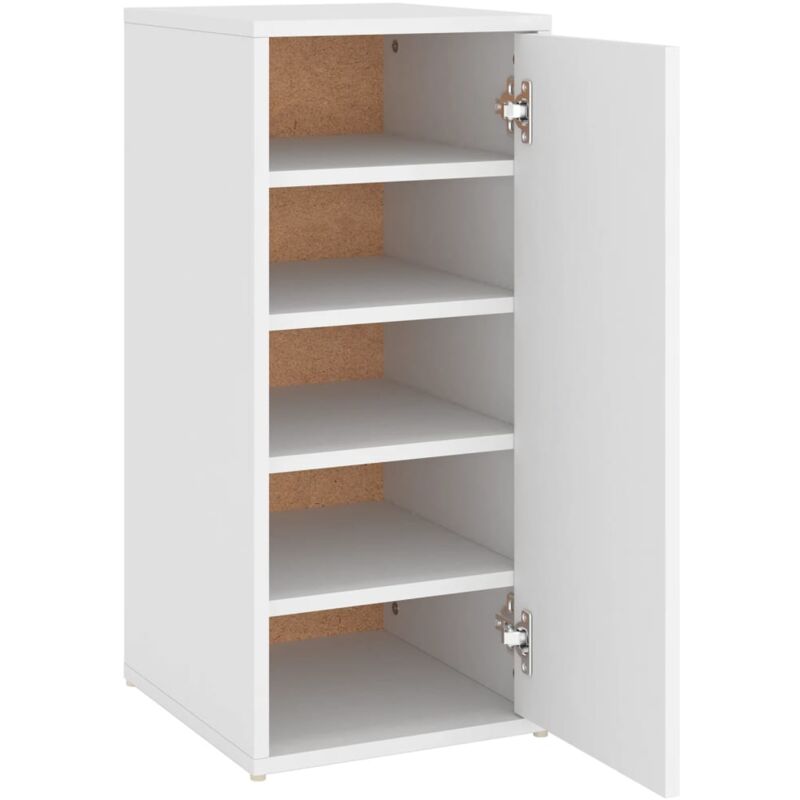 

vidaXL Mueble zapatero de aglomerado blanco 32x35x70 cm - Blanco