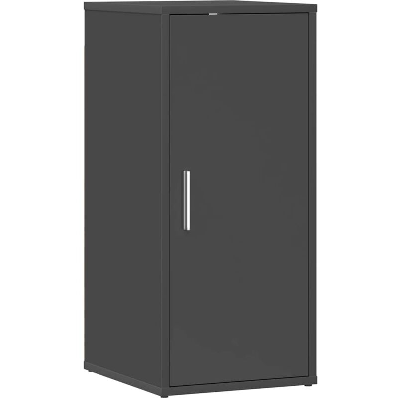 

vidaXL Mueble zapatero de aglomerado gris brillante 32x35x70 cm - Gris