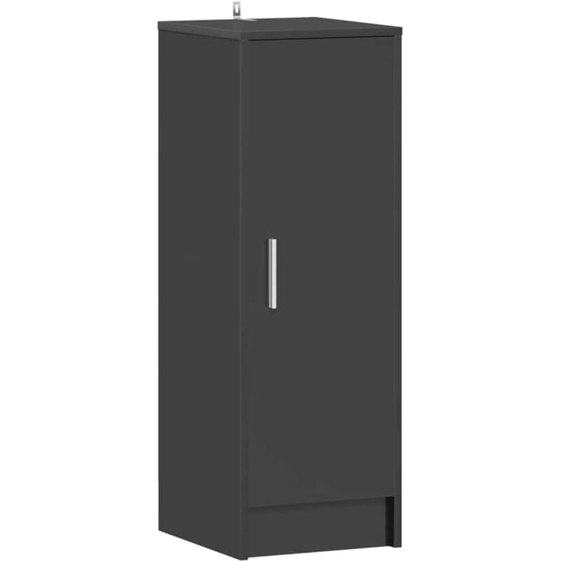 

Mueble zapatero de aglomerado gris con brillo 32x35x92 cm - Gris - Vidaxl