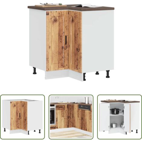 vidaXL Muebles de cocina -  Mueble bajo esquina de cocina porto madera reconstituida