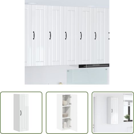 vidaXL Muebles de cocina -  Mueble de Cocina brillante 30 x 31 x 100 cm