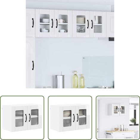 vidaXL Muebles de cocina -  Mueble de Cocina brillante 60 x 31 x 40 cm Madera de ingeniería
