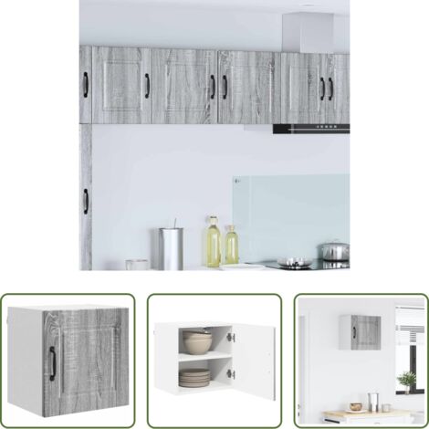 vidaXL Muebles de cocina -  Mueble de Cocina con estante Gris Sonoma 40 x 31 x 40 cm