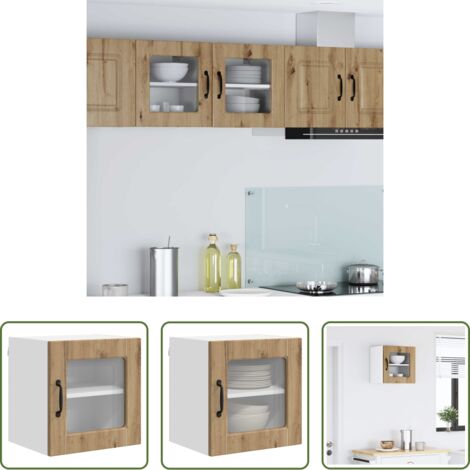 vidaXL Muebles de cocina -  Mueble de Cocina con estante Roble artesanal 40 x 31 x 40 cm