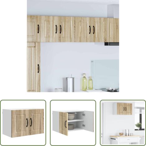 vidaXL Muebles de cocina -  Mueble de Cocina con estante Roble Sonoma 60 x 31 x 40 cm