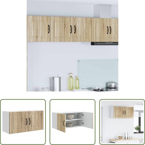 vidaXL Muebles de cocina -  Mueble de Cocina con estante Roble Sonoma 80 x 31 x 40 cm
