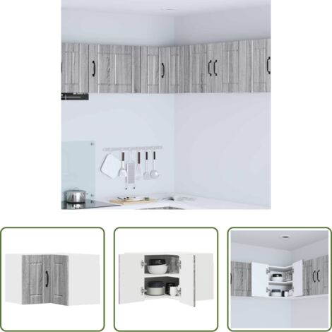 vidaXL Muebles de cocina -  Mueble de Cocina Gris Sonoma 57 x 57 x 40 cm