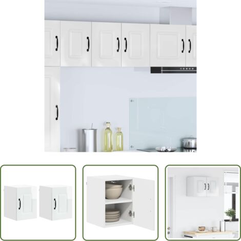 vidaXL Muebles de cocina -  Mueble de Cocina Kalmar 2 pcs brillante 30 x 31 x 40 cm