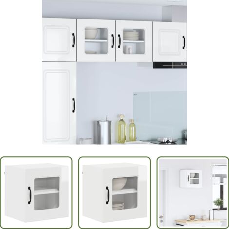 vidaXL Muebles de cocina -  Mueble de Cocina Kalmar brillante 40 x 31 x 40 cm