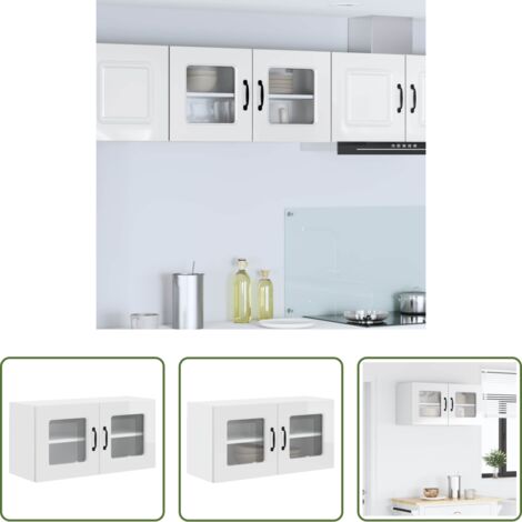 vidaXL Muebles de cocina -  Mueble de Cocina Kalmar brillante 80 x 31 x 40 cm