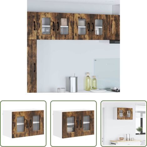 vidaXL Muebles de cocina -  Mueble de Cocina Kalmar Roble ahumado 60 x 31 x 40 cm